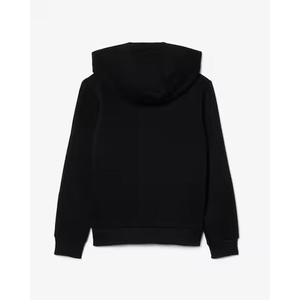 NEW Lacoste Boys Black Hoodie with pocket Size 10A/ S NWT Organic Cotton blend - Picture 3 of 7